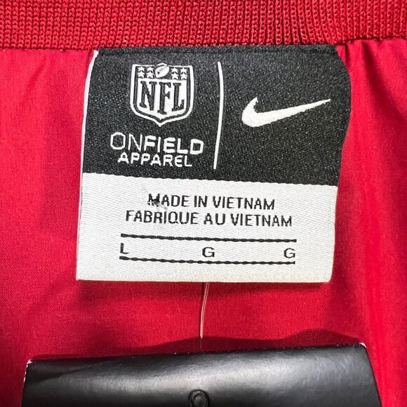 Nike On-Field Arizona Cardinals Men’s L Jacket Red Sideline 1/4 Zip Pullover NFL - Picture 3 of 12